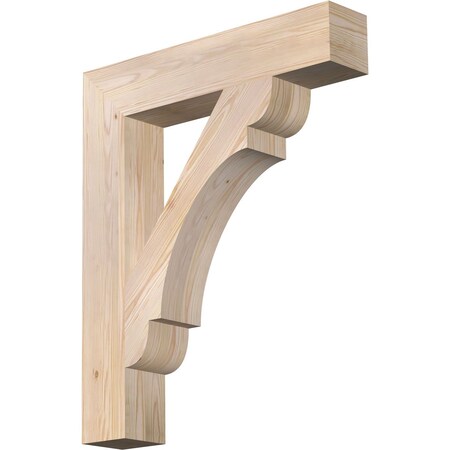 Ekena Millwork Olympic Block Smooth Bracket, Douglas Fir, 5 1/2"W x 30"D x 36"H BKT06X30X36OLY05SDF